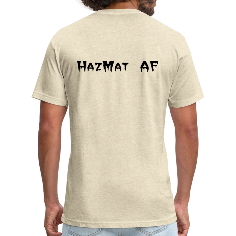 HazMat AF - Fitted Cotton/Poly T-Shirt by Next Level - heather cream