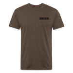 HazMat AF - Fitted Cotton/Poly T-Shirt by Next Level - heather espresso
