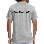 HazMat AF - Fitted Cotton/Poly T-Shirt by Next Level - heather gray