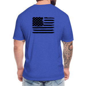 HazSim USA T-Shirt by Next Level - heather royal