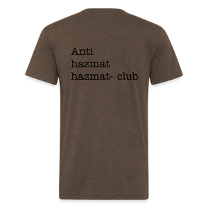 Anti-HazMat Fitted Cotton/Poly T-Shirt by Next Level - heather espresso