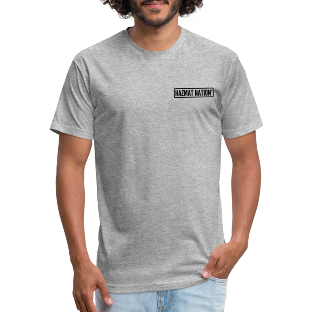HazMat AF - Fitted Cotton/Poly T-Shirt by Next Level - heather gray