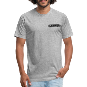 HazMat AF - Fitted Cotton/Poly T-Shirt by Next Level - heather gray