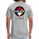 HazSim/HazmatNation Fitted Cotton/Poly T-Shirt by Next Level - heather gray