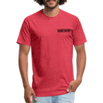 HazMat AF - Fitted Cotton/Poly T-Shirt by Next Level - heather red