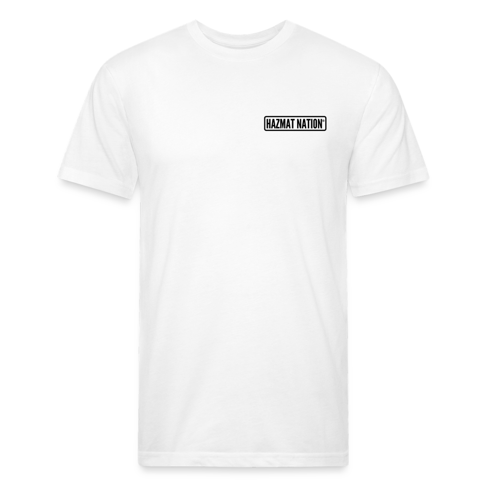 HazMat AF - Fitted Cotton/Poly T-Shirt by Next Level - white