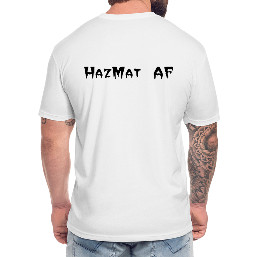 HazMat AF - Fitted Cotton/Poly T-Shirt by Next Level - white