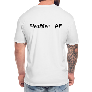 HazMat AF - Fitted Cotton/Poly T-Shirt by Next Level - white