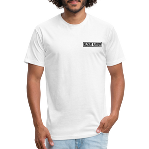 HazMat AF - Fitted Cotton/Poly T-Shirt by Next Level - white