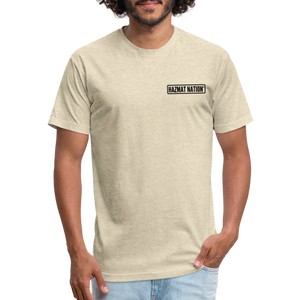 HazMat AF - Fitted Cotton/Poly T-Shirt by Next Level - heather cream