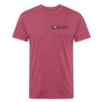 HazSim USA T-Shirt by Next Level - heather burgundy