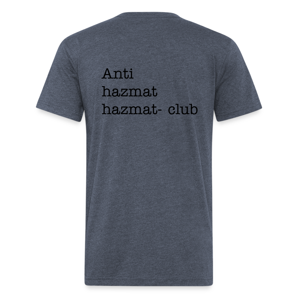 Anti-HazMat Fitted Cotton/Poly T-Shirt by Next Level - heather navy