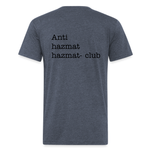 Anti-HazMat Fitted Cotton/Poly T-Shirt by Next Level - heather navy