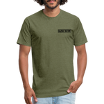 HazMat AF - Fitted Cotton/Poly T-Shirt by Next Level - heather military green