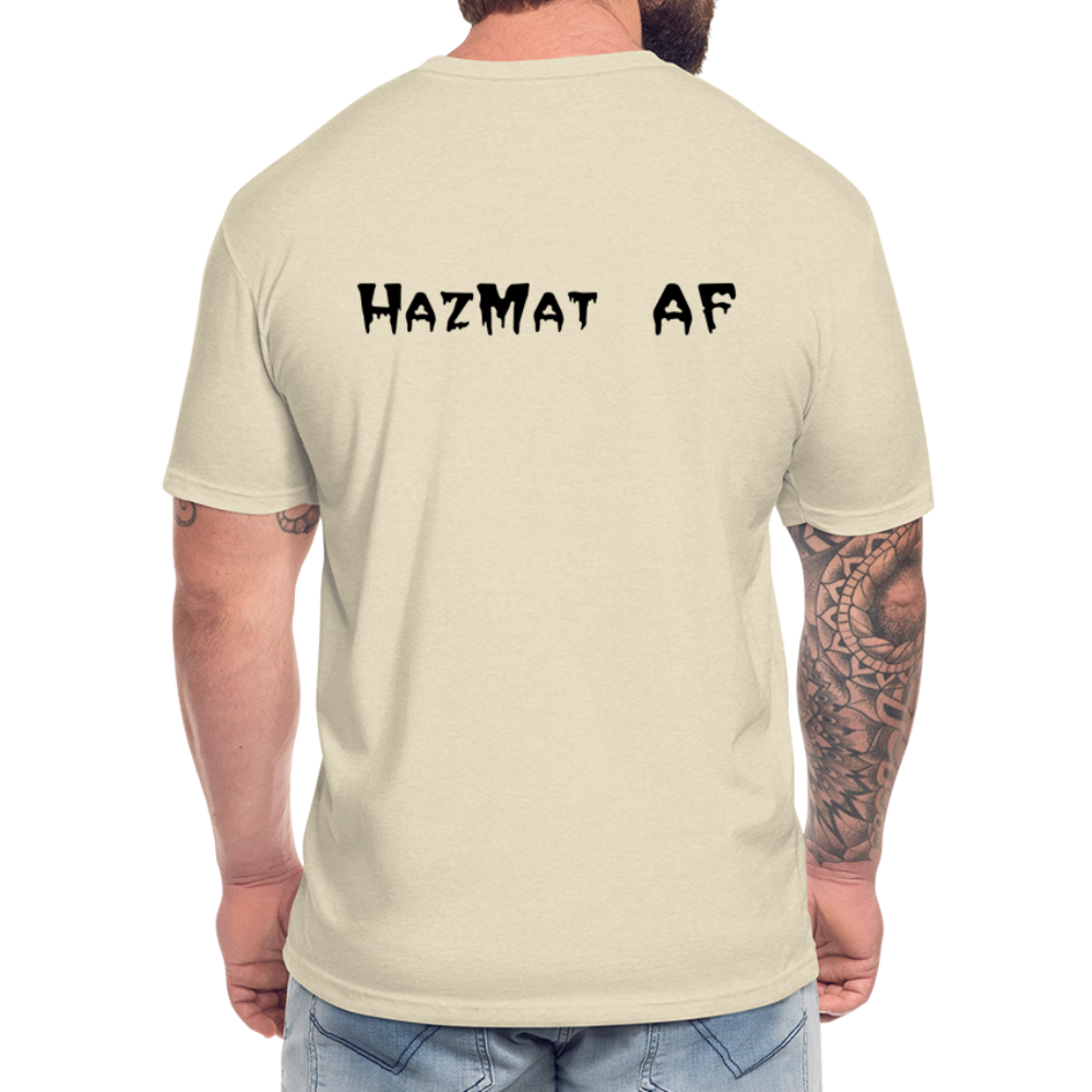 HazMat AF - Fitted Cotton/Poly T-Shirt by Next Level - heather cream