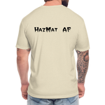 HazMat AF - Fitted Cotton/Poly T-Shirt by Next Level - heather cream