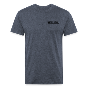 HazMat AF - Fitted Cotton/Poly T-Shirt by Next Level - heather navy