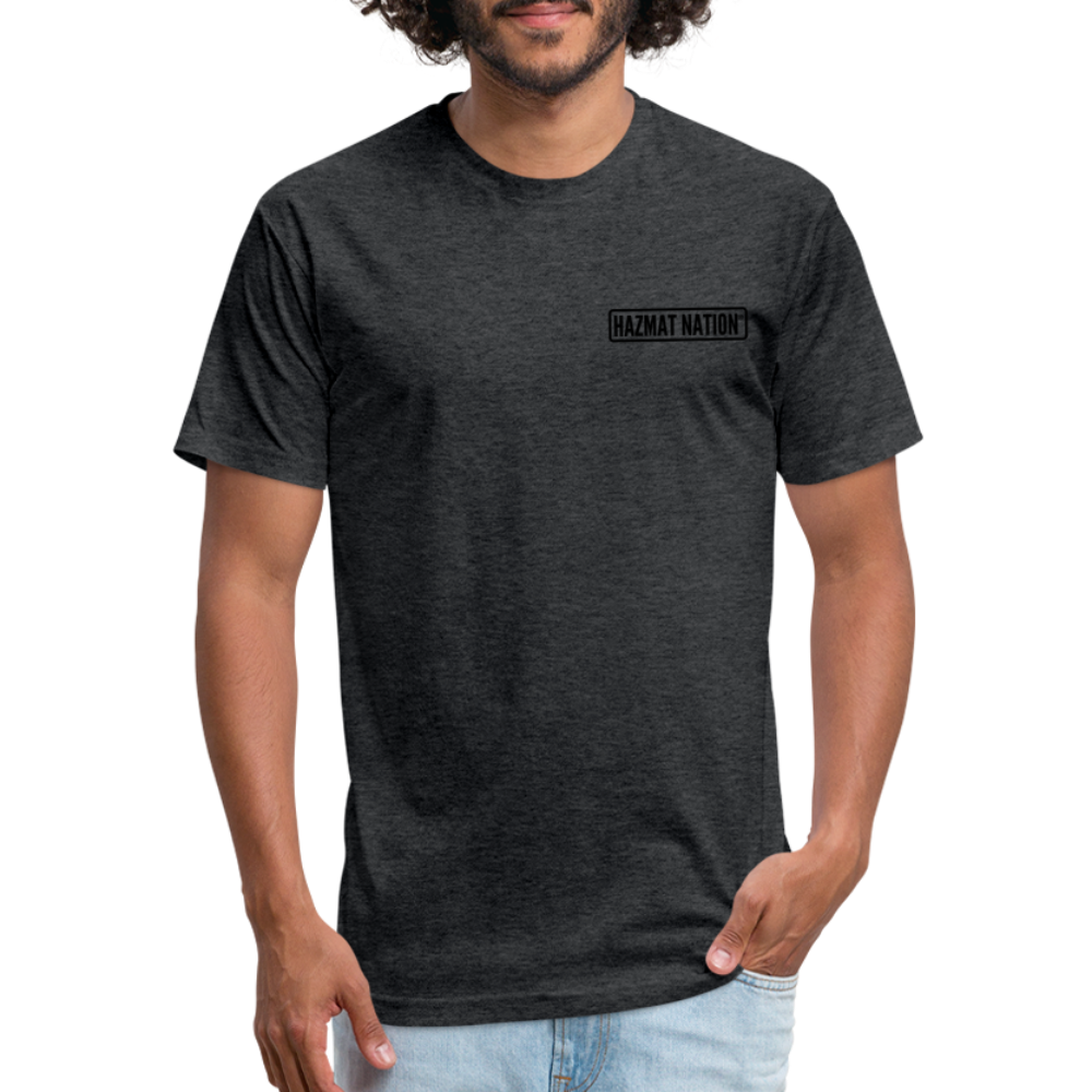 HazMat AF - Fitted Cotton/Poly T-Shirt by Next Level - heather black