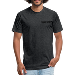 HazMat AF - Fitted Cotton/Poly T-Shirt by Next Level - heather black
