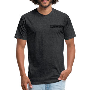 HazMat AF - Fitted Cotton/Poly T-Shirt by Next Level - heather black