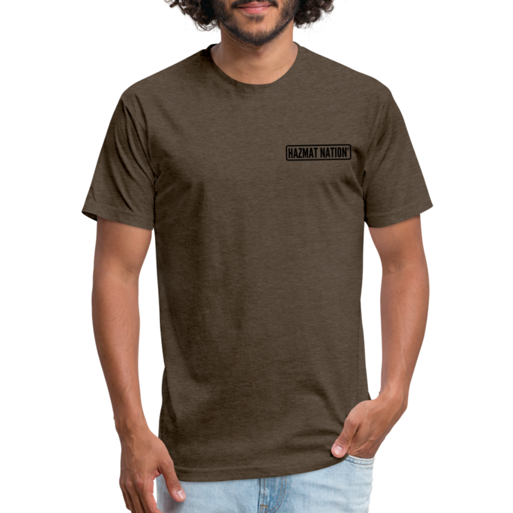 HazMat AF - Fitted Cotton/Poly T-Shirt by Next Level - heather espresso