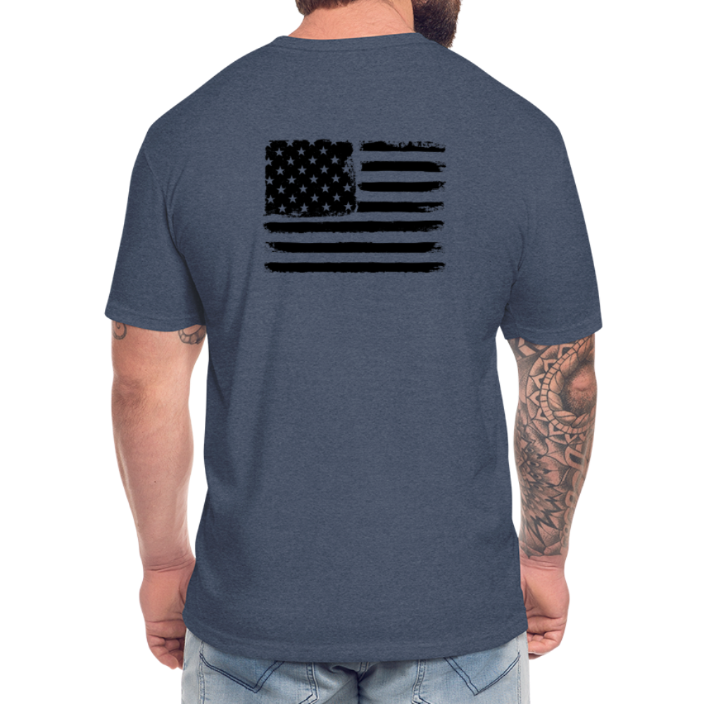 HazSim USA T-Shirt by Next Level - heather navy