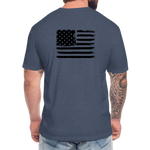 HazSim USA T-Shirt by Next Level - heather navy