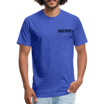 HazMat AF - Fitted Cotton/Poly T-Shirt by Next Level - heather royal