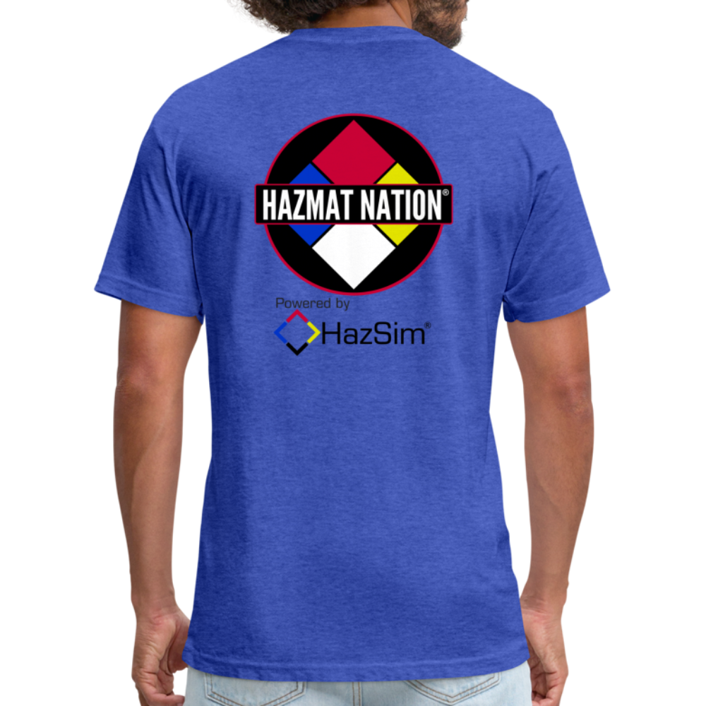 HazSim/HazmatNation Fitted Cotton/Poly T-Shirt by Next Level - heather royal