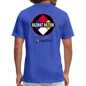 HazSim/HazmatNation Fitted Cotton/Poly T-Shirt by Next Level - heather royal