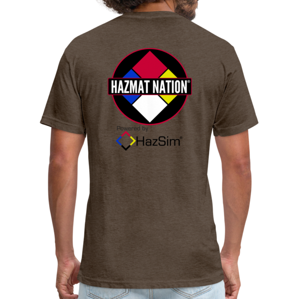 HazSim/HazmatNation Fitted Cotton/Poly T-Shirt by Next Level - heather espresso