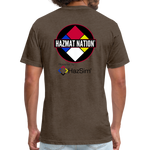 HazSim/HazmatNation Fitted Cotton/Poly T-Shirt by Next Level - heather espresso