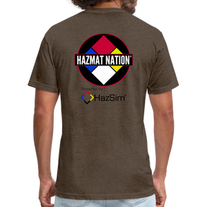 HazSim/HazmatNation Fitted Cotton/Poly T-Shirt by Next Level - heather espresso