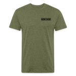 HazMat AF - Fitted Cotton/Poly T-Shirt by Next Level - heather military green