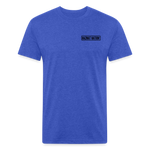 HazMat AF - Fitted Cotton/Poly T-Shirt by Next Level - heather royal
