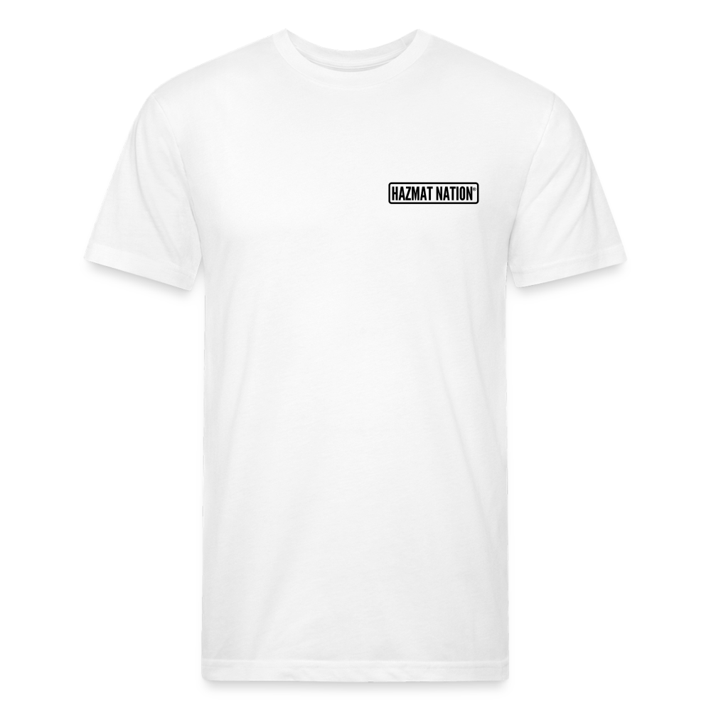 Fitted Cotton/Poly DHMO T-Shirt by Next Level - white