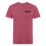 HazMat AF - Fitted Cotton/Poly T-Shirt by Next Level - heather burgundy