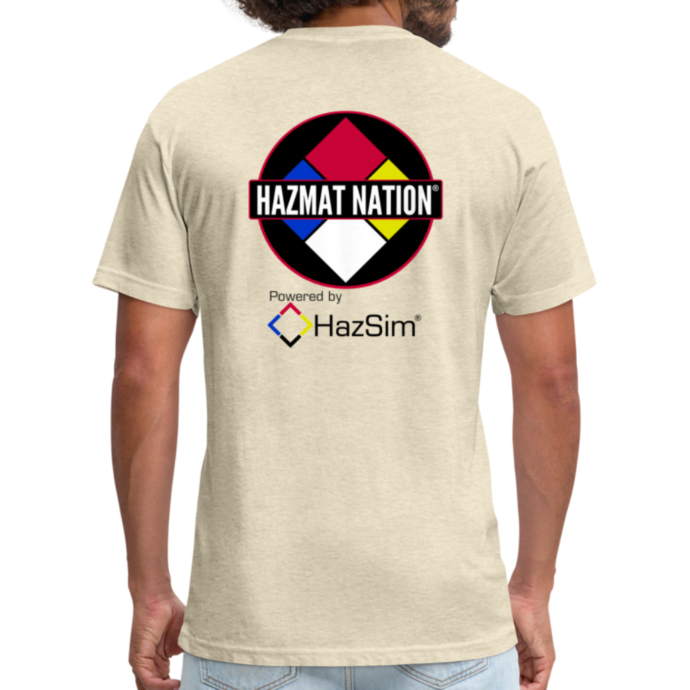 HazSim/HazmatNation Fitted Cotton/Poly T-Shirt by Next Level - heather cream