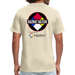 HazSim/HazmatNation Fitted Cotton/Poly T-Shirt by Next Level - heather cream