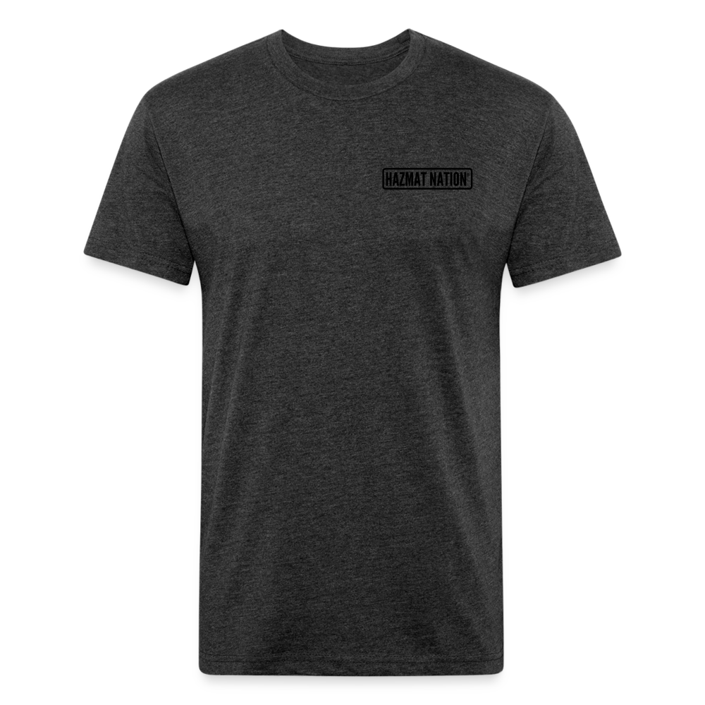 HazMat AF - Fitted Cotton/Poly T-Shirt by Next Level - heather black
