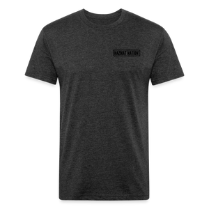 HazMat AF - Fitted Cotton/Poly T-Shirt by Next Level - heather black