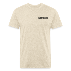 HazMat AF - Fitted Cotton/Poly T-Shirt by Next Level - heather cream