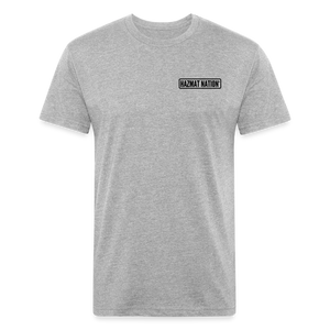 HazMat AF - Fitted Cotton/Poly T-Shirt by Next Level - heather gray
