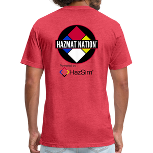 HazSim/HazmatNation Fitted Cotton/Poly T-Shirt by Next Level - heather red