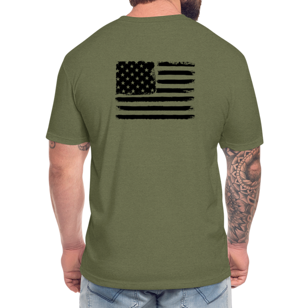 HazSim USA T-Shirt by Next Level - heather military green