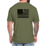 HazSim USA T-Shirt by Next Level - heather military green