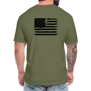 HazSim USA T-Shirt by Next Level - heather military green