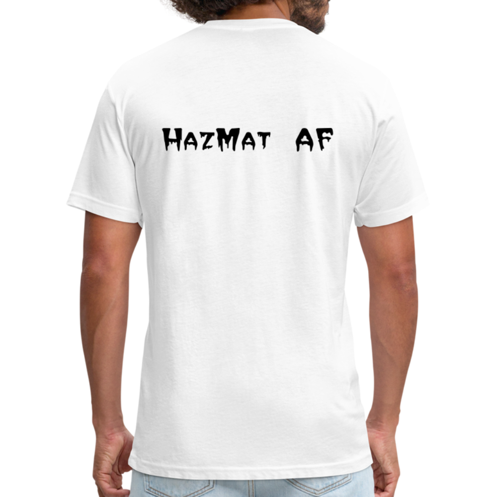 HazMat AF - Fitted Cotton/Poly T-Shirt by Next Level - white