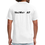 HazMat AF - Fitted Cotton/Poly T-Shirt by Next Level - white