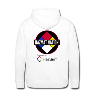HazMat Nation/HazSim Logo Men’s Premium Hoodie - white